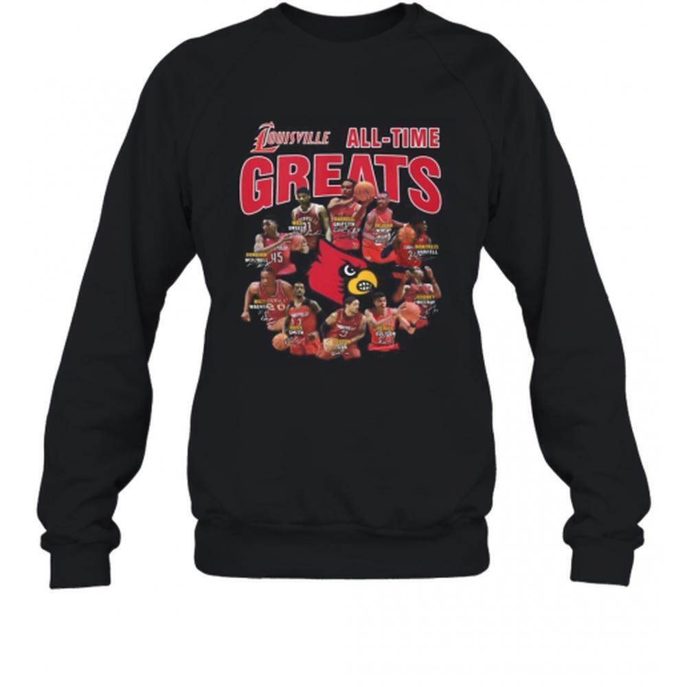 Louisville Cardinals All Time Great Signatures T-Shirt